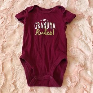 Carter’s Grandma Rules Onesie